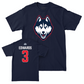 Legacy Collection: UConn Women's Basketball Navy Legacy Tee - Aaliyah Edwards | #3