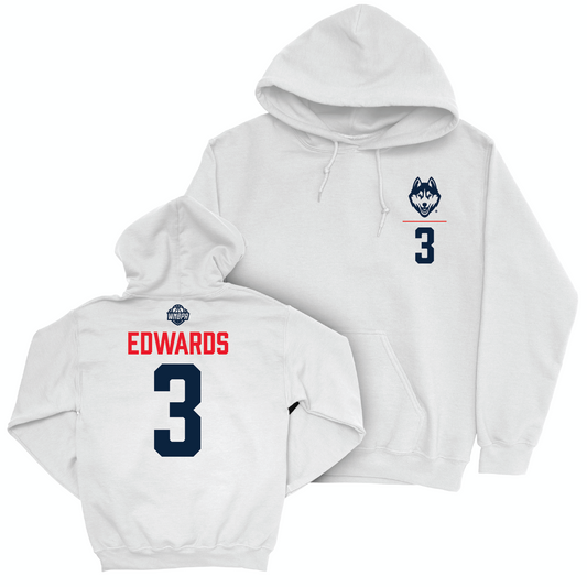 Legacy Collection: UConn Women's Basketball White Logo Hoodie - Aailyah Edwards | #3