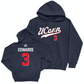 Legacy Collection: UConn Women's Basketball Navy Script Hoodie - Aaliyah Edwards | #3
