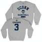 Legacy Collection: UConn Women's Basketball Sport Grey Varsity Crew - Aaliyah Edwards | #3