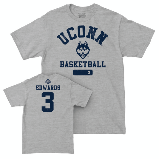 Legacy Collection: UConn Women's Basketball Sport Grey Varsity Tee - Aailyah Edwards | #3