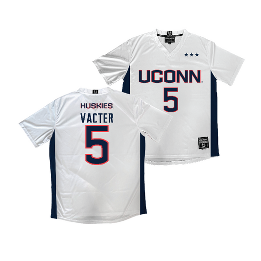 UConn Men's Soccer White Jersey - Guillaume Vacter