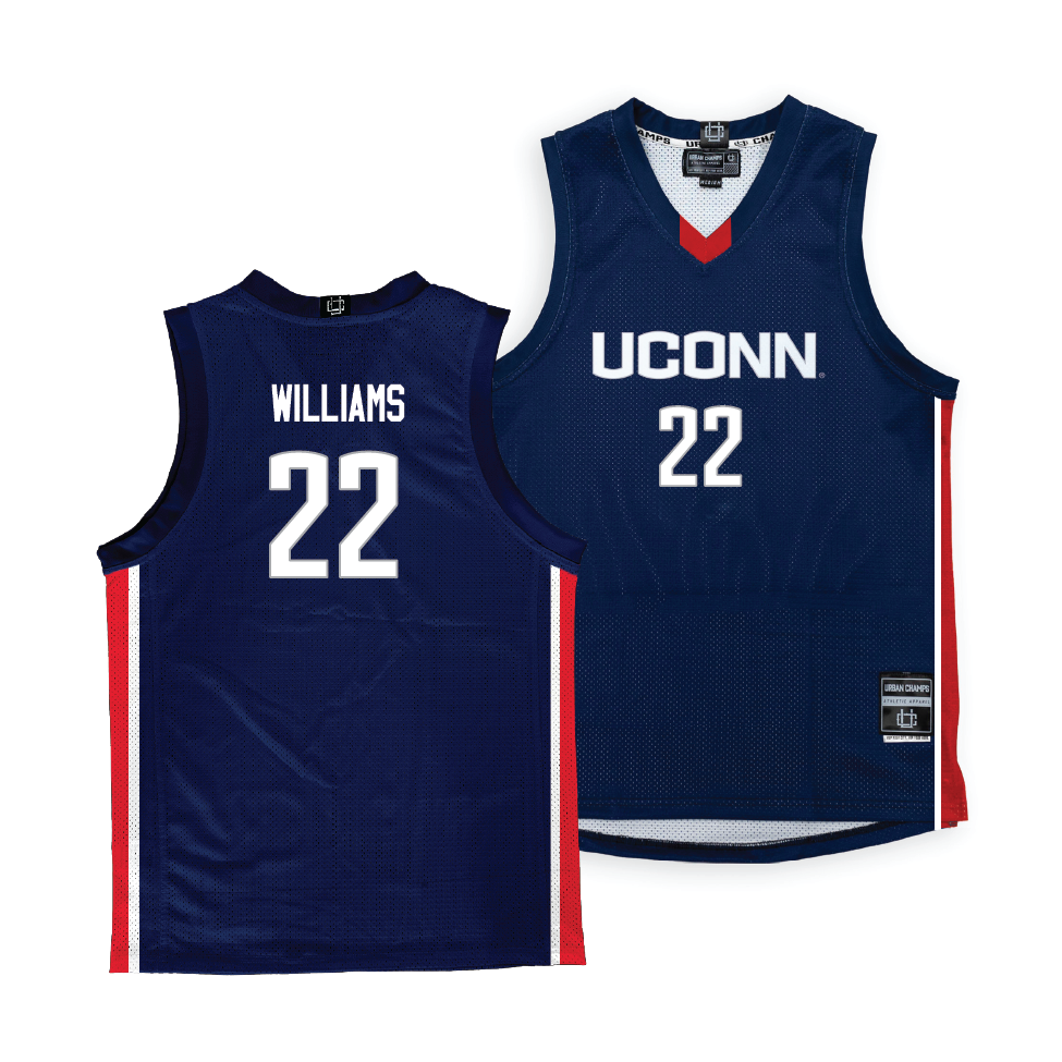 Navy Women's Basketball UConn Jersey  - Serah Williams