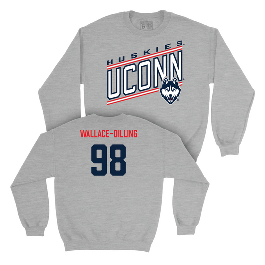 Sport Grey Football Vintage Crewneck   - Nathaniel Wallace-Dilling