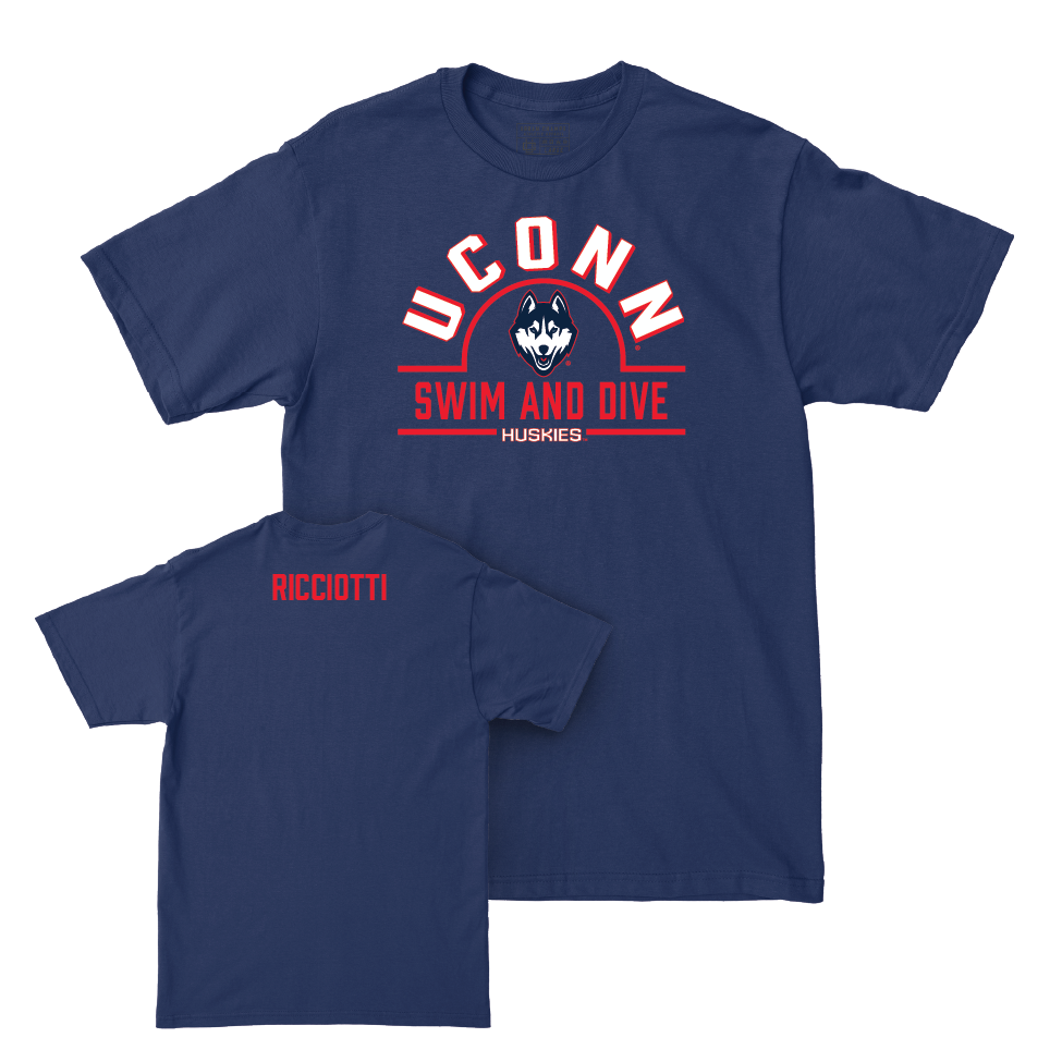 UConn Women's Swim & Dive Arch Navy Tee  - Jordyn Ricciotti