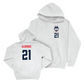 UConn Men's Soccer Logo White Hoodie   - Maquan Aldridge