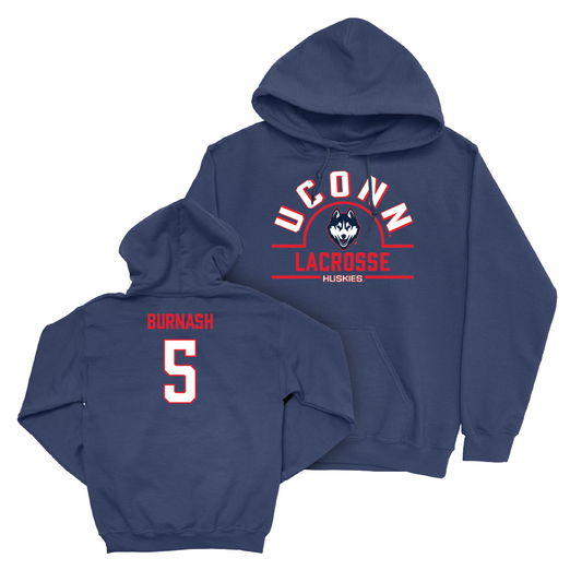 UConn Women's Lacrosse Arch Navy Hoodie  - Karsyn Burnash