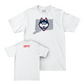 Men's Track & Field White Bleed Blue Comfort Colors Tee  - Gabriel Cuffey