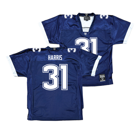 Navy UConn Football Jersey  - Diandre Harris