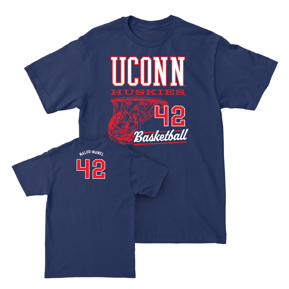 UConn Women's Basketball Hoops Navy Tee  - Gandy Malou-Mamel