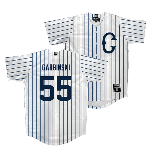 UConn Baseball White Jersey  - Garret Garbinski