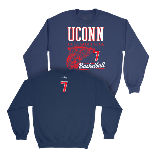 UConn Women's Basketball Hoops Navy Crew  - Kelis Fisher