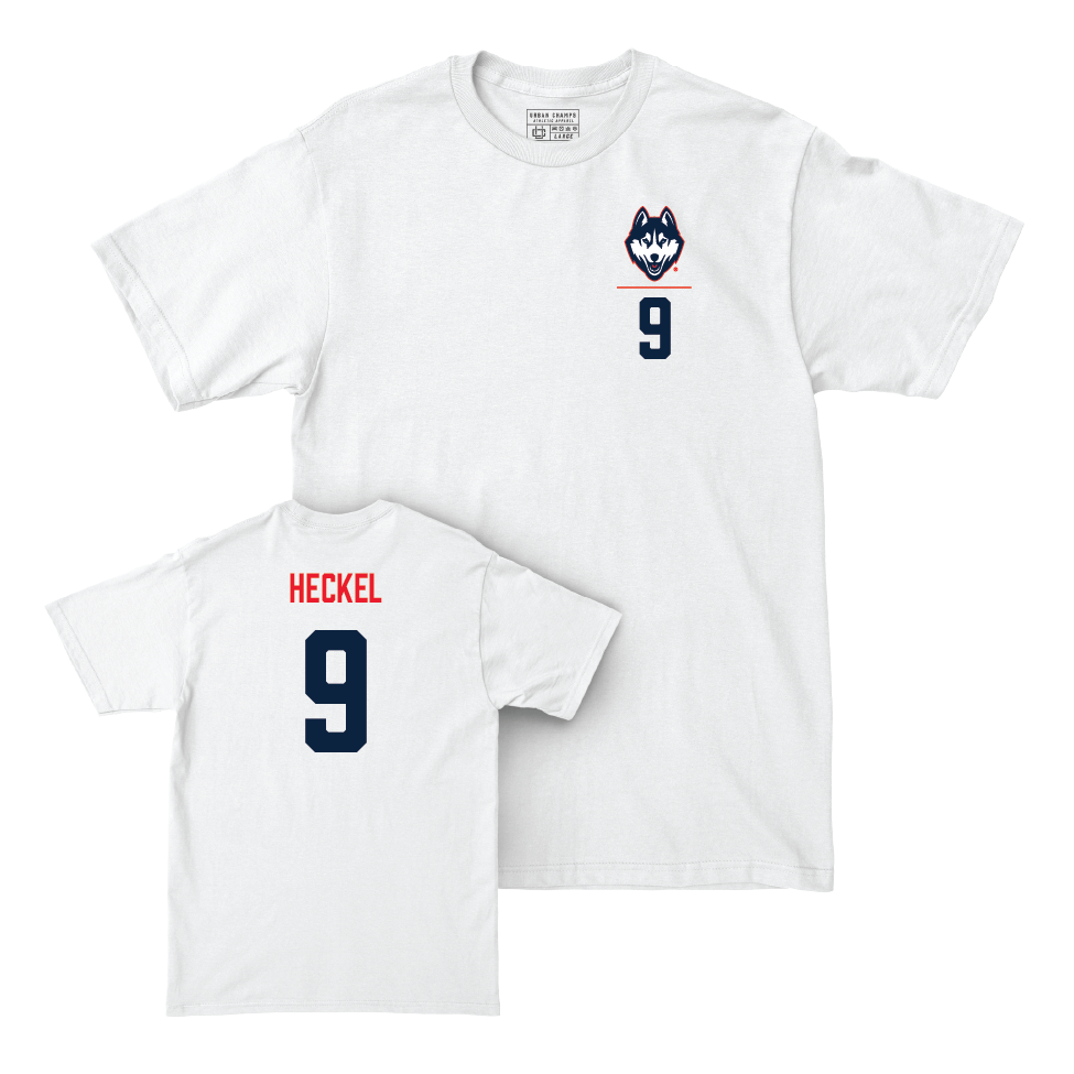 UConn Women's Basketball Logo White Comfort Colors Tee  - Kayleigh Heckel