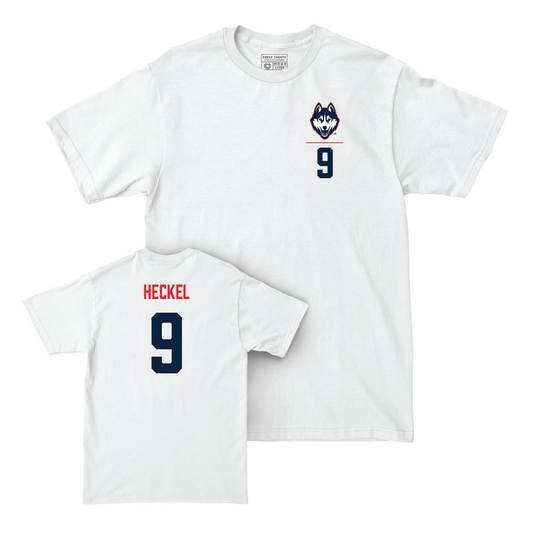 UConn Women's Basketball Logo White Comfort Colors Tee  - Kayleigh Heckel