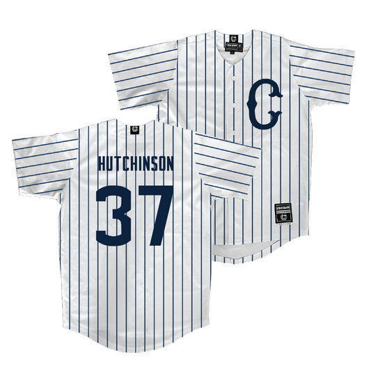 UConn Baseball White Jersey  - Sam Hutchinson