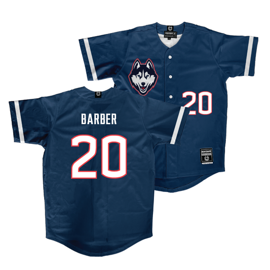 UConn Softball Navy Jersey  - Heidi Barber