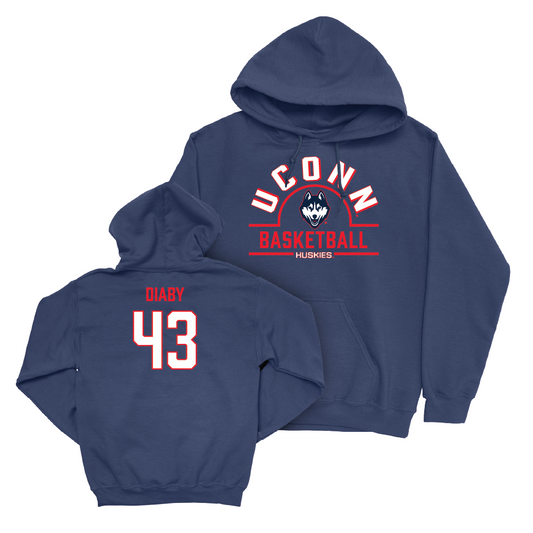 UConn Men's Basketball Arch Navy Hoodie  - Souleymane Diaby