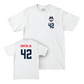 UConn Football Logo White Comfort Colors Tee   - Michael Burton Jr.