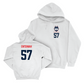 UConn Football Logo White Hoodie   - Ed Entsiwah