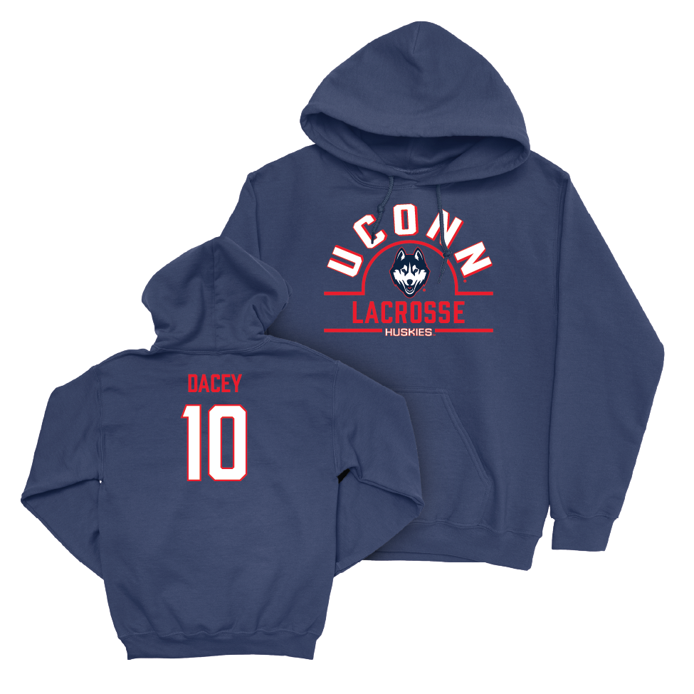 UConn Women's Lacrosse Arch Navy Hoodie  - Emma Dacey