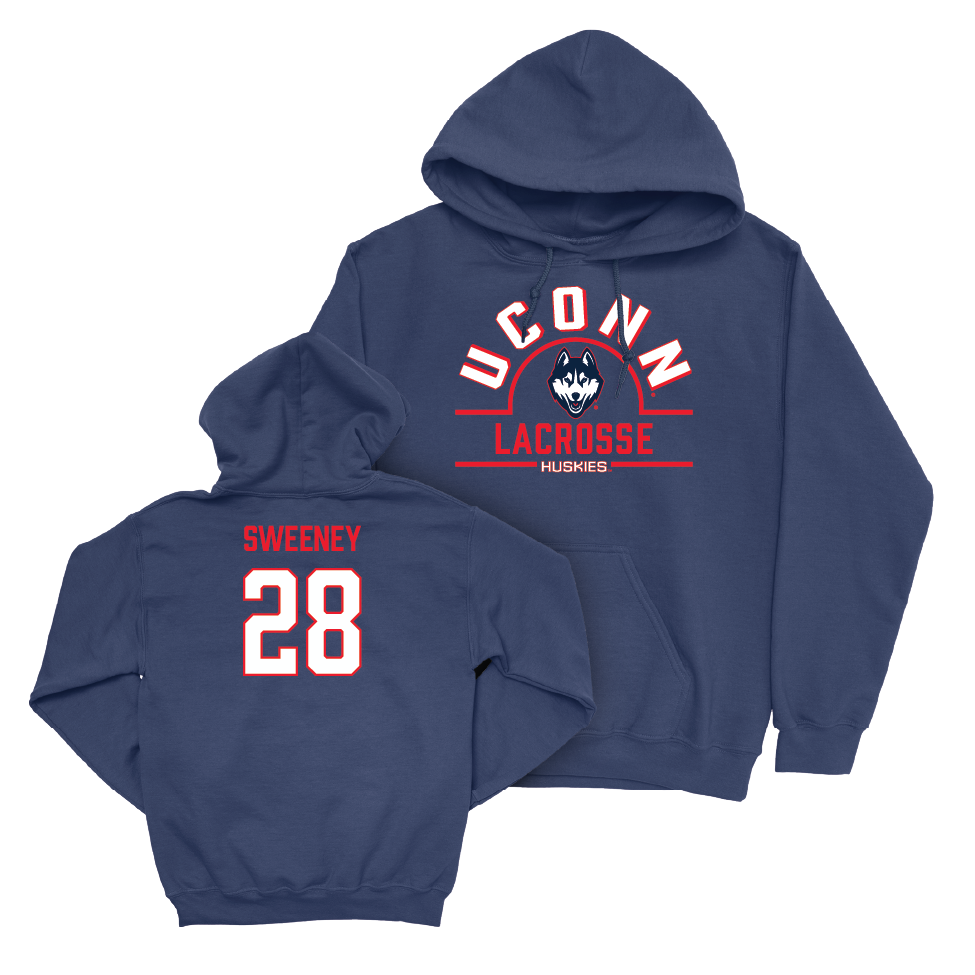 UConn Women's Lacrosse Arch Navy Hoodie  - Madison Sweeney