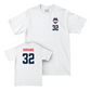 UConn Football Logo White Comfort Colors Tee   - Oumar Diomande