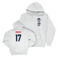UConn Football Logo White Hoodie   - Nykobi Brown