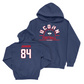 UConn Football Arch Navy Hoodie   - Makih Johnson