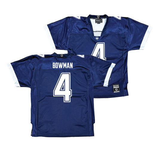 Navy UConn Football Jersey  - Thai Bowman