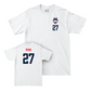 UConn Men's Soccer Logo White Comfort Colors Tee   - Jack Ryan