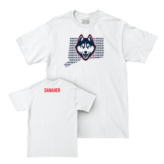 Women's Rowing White Bleed Blue Comfort Colors Tee  - Emma Danaher