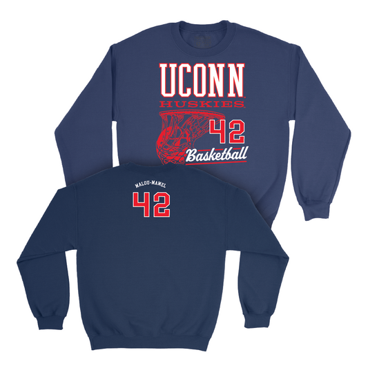 UConn Women's Basketball Hoops Navy Crew  - Gandy Malou-Mamel